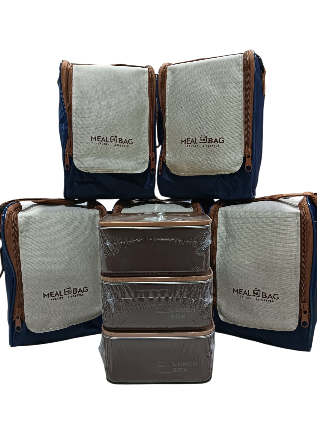 Lonchera Termica x3 Cuadrada